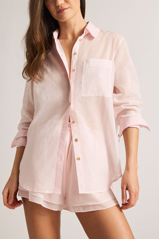 Detail view of Island Shirt in Shell for sizer