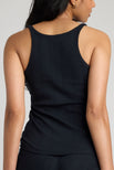 Thumbnail image #2 of Pointelle Tank in Black [Ravi S]