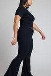 Thumbnail image #2 of Pointelle Flare Pant in Black [Neti XL]