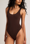 Thumbnail image #1 of Slink Tank Bodysuit in Espresso