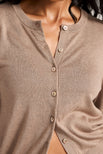 Thumbnail image #2 of Silk Cashmere Cardi in Mink