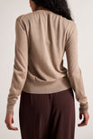 Thumbnail image #4 of Silk Cashmere Cardi in Mink