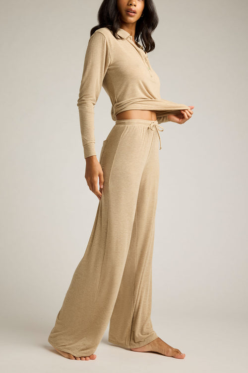 Fino Featherweight Cashmere Track Pant in Dune