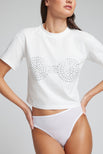 Thumbnail image #2 of Uniform Baby Tee in White: Bling Edition