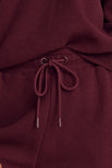 Thumbnail image #4 of Waffle Knit Cropped Track Pant in Garnet