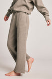 Thumbnail image #1 of Waffle Knit Cropped Track Pant in Mink
