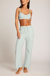 Thumbnail image #5 of Waffle Knit Cropped Track Pant in Mist