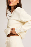 Thumbnail image #3 of Waffle Knit Deep V in Cream