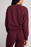 Thumbnail image #3 of Waffle Knit Deep V in Garnet