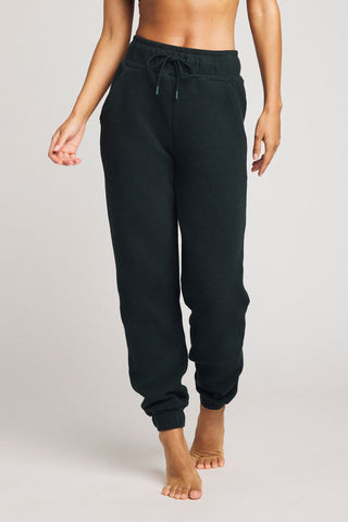 Detail view of Waffle Knit Jogger in Cypress for sizer