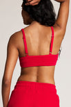 Thumbnail image #4 of Waffle Knit Lounge Bralette in Cerise