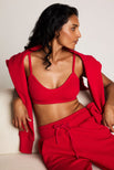 Thumbnail image #5 of Waffle Knit Lounge Bralette in Cerise