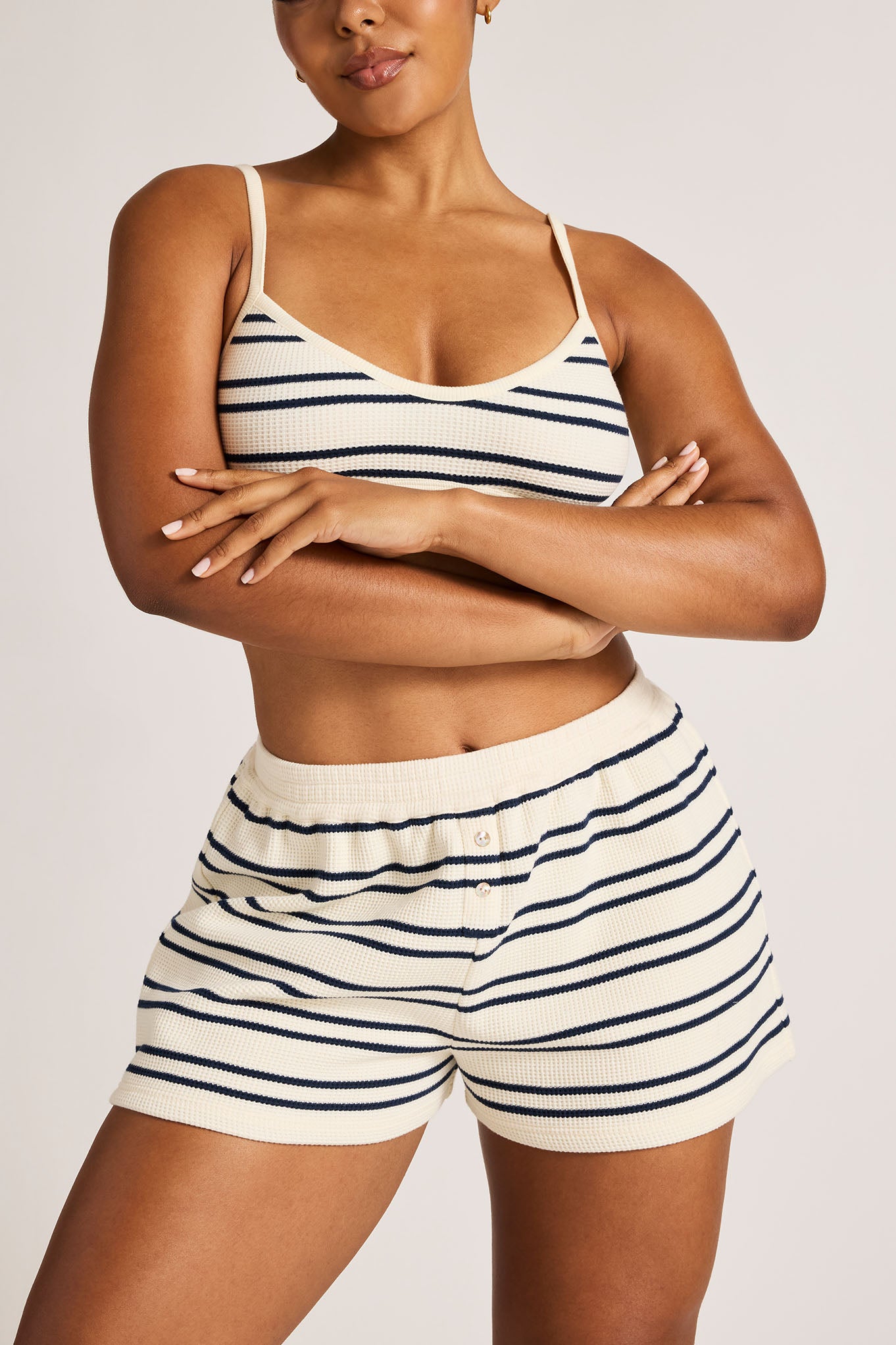 Waffle Knit Short in Sailor