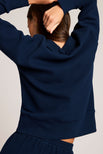 Thumbnail image #3 of Waffle Knit Pullover in Navy