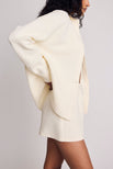Thumbnail image #2 of Waffle Knit Shirt Jacket in Cream