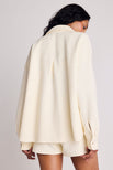 Thumbnail image #3 of Waffle Knit Shirt Jacket in Cream