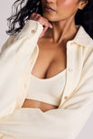 Thumbnail image #4 of Waffle Knit Shirt Jacket in Cream