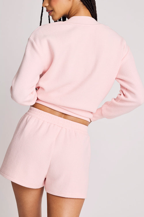 Waffle Knit Short in Shell