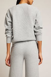 Thumbnail image #5 of Waffle Knit Deep V in Heather Grey