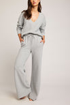 Thumbnail image #1 of Waffle Knit Track Pant in Heather Grey