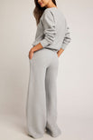 Thumbnail image #2 of Waffle Knit Track Pant in Heather Grey