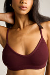 Thumbnail image #1 of Waffle Knit Lounge Bralette in Garnet