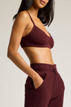 Thumbnail image #2 of Waffle Knit Lounge Bralette in Garnet