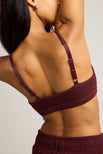 Thumbnail image #3 of Waffle Knit Lounge Bralette in Garnet