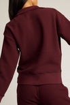 Thumbnail image #3 of Waffle Knit Pullover in Garnet