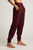 Waffle Knit Jogger in Garnet