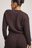 Thumbnail image #4 of Waffle Knit Deep V in Ganache