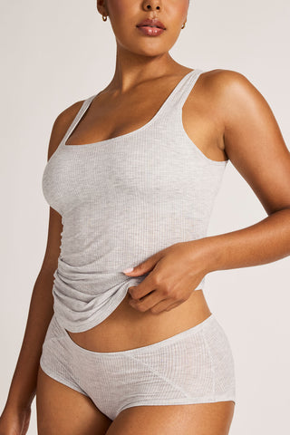 Detail view of Whipped A-Top in Cloud for sizer