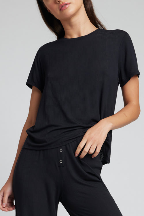 Whipped Boyfriend Tee in Black