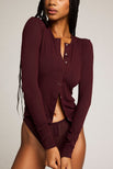Thumbnail image #1 of Whipped Cardi in Garnet