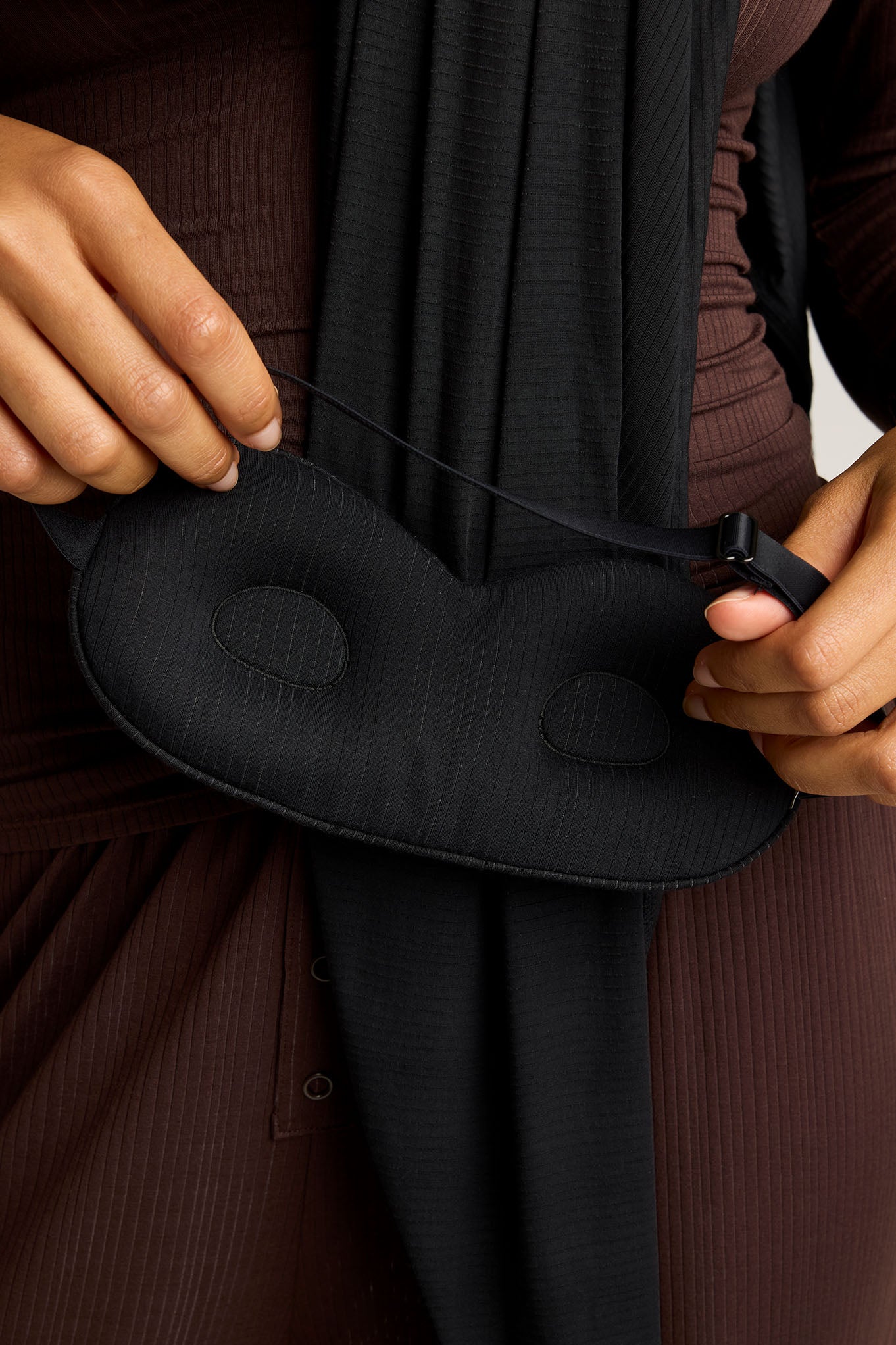 Whipped Eye Mask in Black