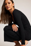 Thumbnail image #3 of Whipped Henley Dress in Black