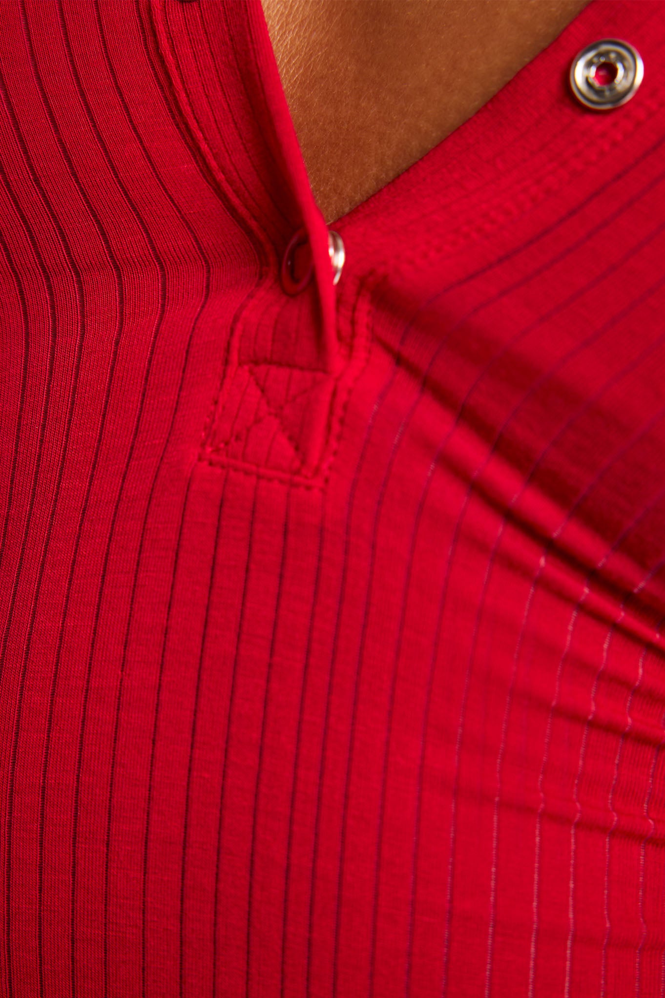 Whipped Henley in Cerise