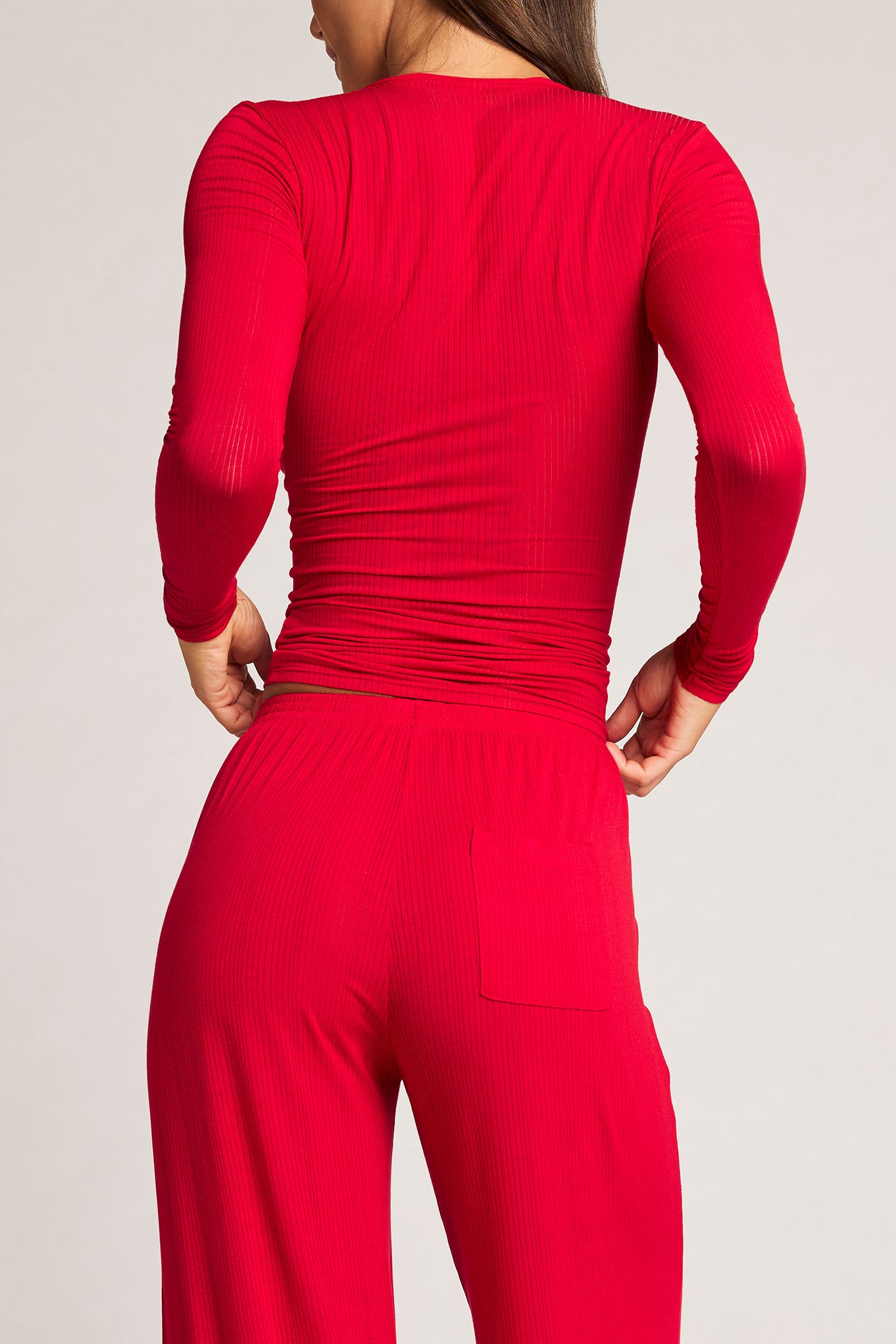 Whipped Henley in Cerise