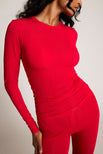 Thumbnail image #1 of Whipped Long Sleeve in Cerise