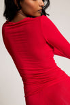 Thumbnail image #4 of Whipped Long Sleeve in Cerise