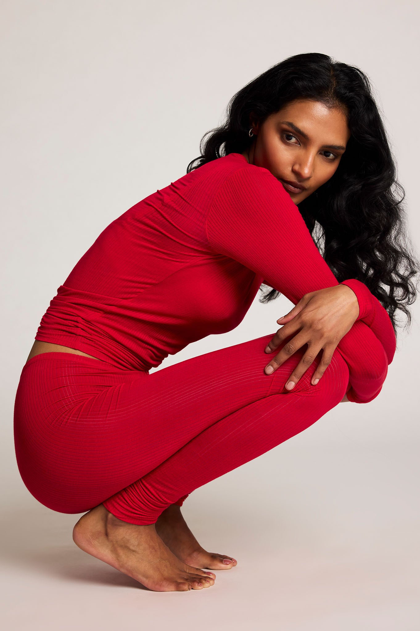 Whipped Long Underwear in Cerise