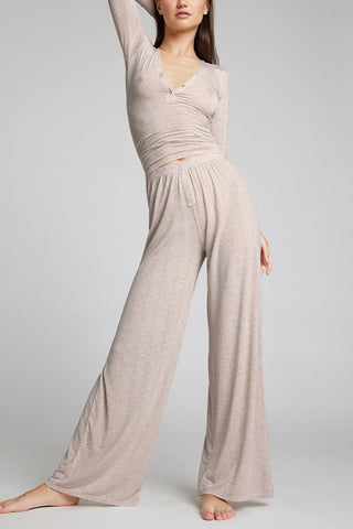 Detail view of Whipped Track Pant in Sand for sizer