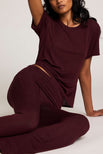 Thumbnail image #4 of Whipped Roll Down Pant in Garnet
