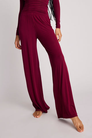 Detail view of Whipped Track Pant in Cassis for sizer