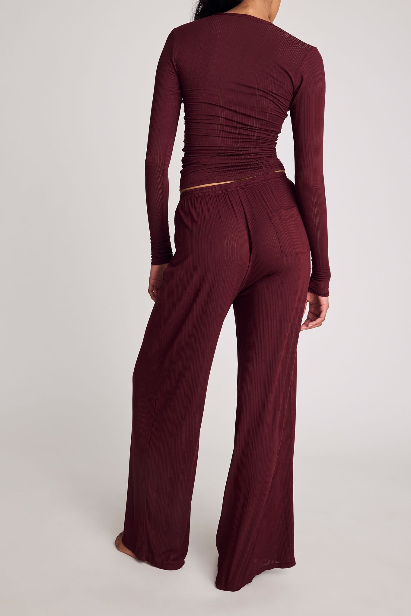 Whipped Track Pant in Garnet