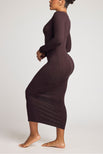 Thumbnail image #3 of Whipped Henley Dress in Ganache