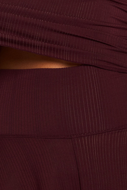 Whipped Mini Short in Garnet