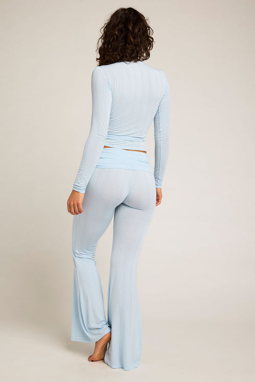 Whipped Roll Down Pant in Glacier