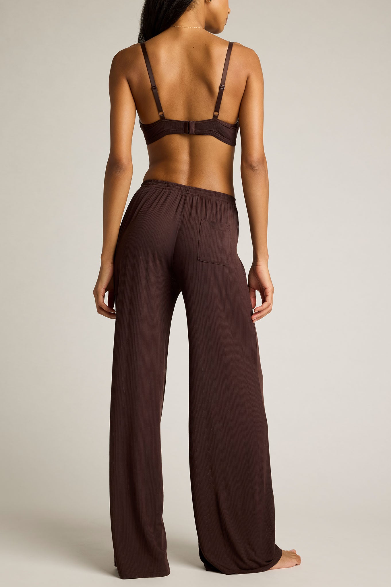 Over Doing It Pants Set(Espresso)