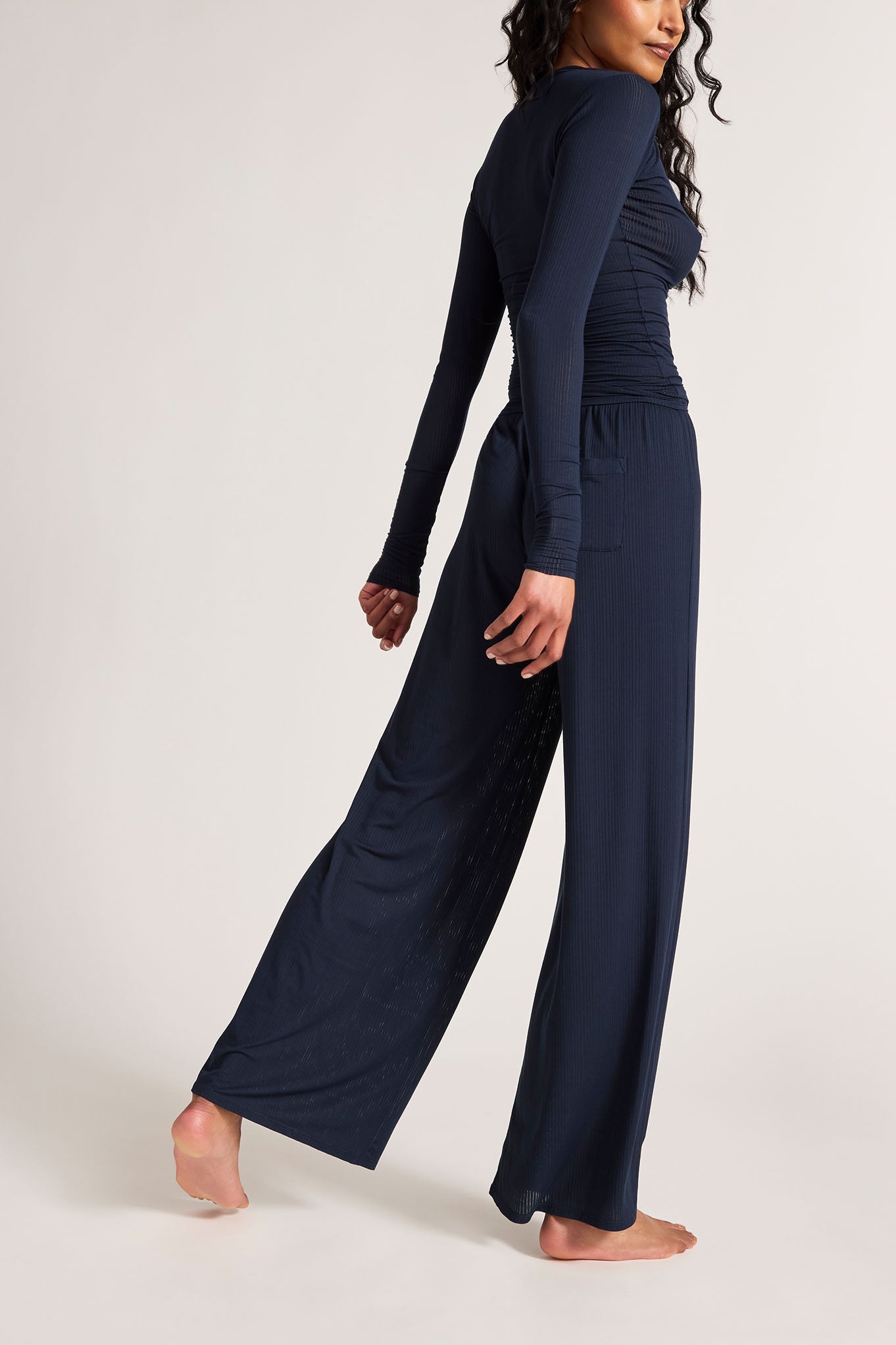 Whipped Track Pant in Navy